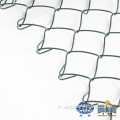 Clôture de liaison de chaîne de diamant en PVC 6 pieds en PVC